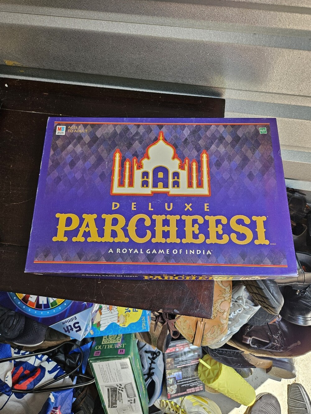 Vintage 1999 Hasbro Milton Bradley Parcheesi Deluxe Board Game Complete